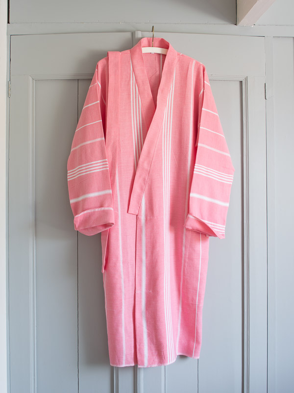 hammam bathrobe size M, candy pink